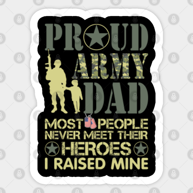 Proud Army Dad - Proud Army Dad - Sticker | TeePublic